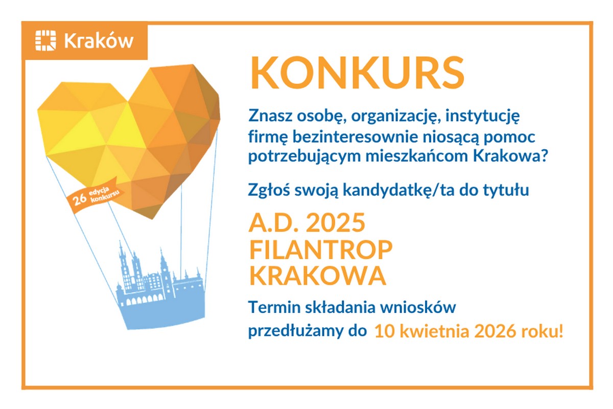 Baner: Konkurs Filantrop Krakowa A.D. 2025