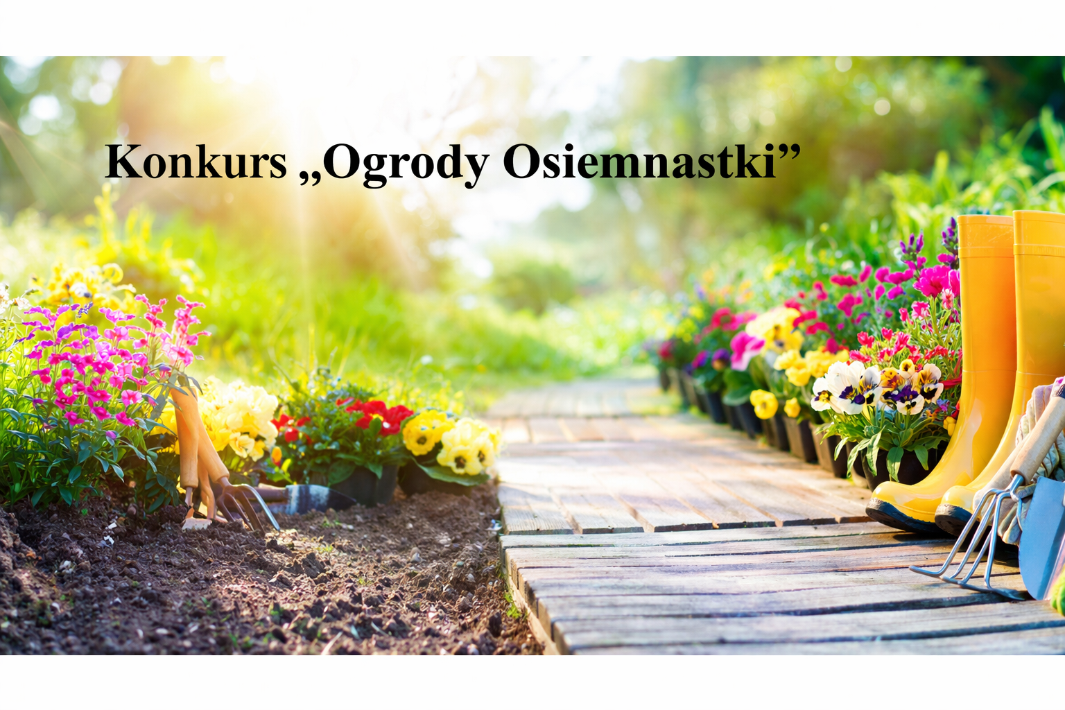 Baner konkursu Ogrody Osiemnastki